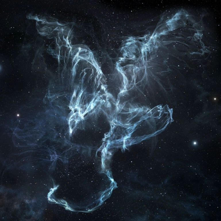 A picture of a constellation in the night sky