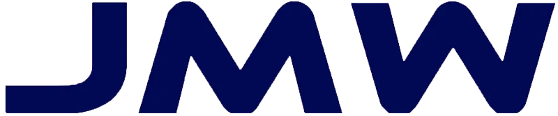 Blue JMW logo on a white background