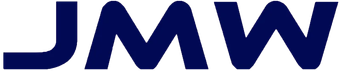 Blue JMW logo on a white background