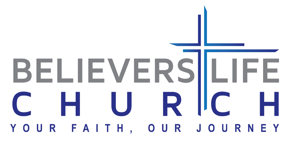 The logo for believers life church says `` your faith , our journey ''.
