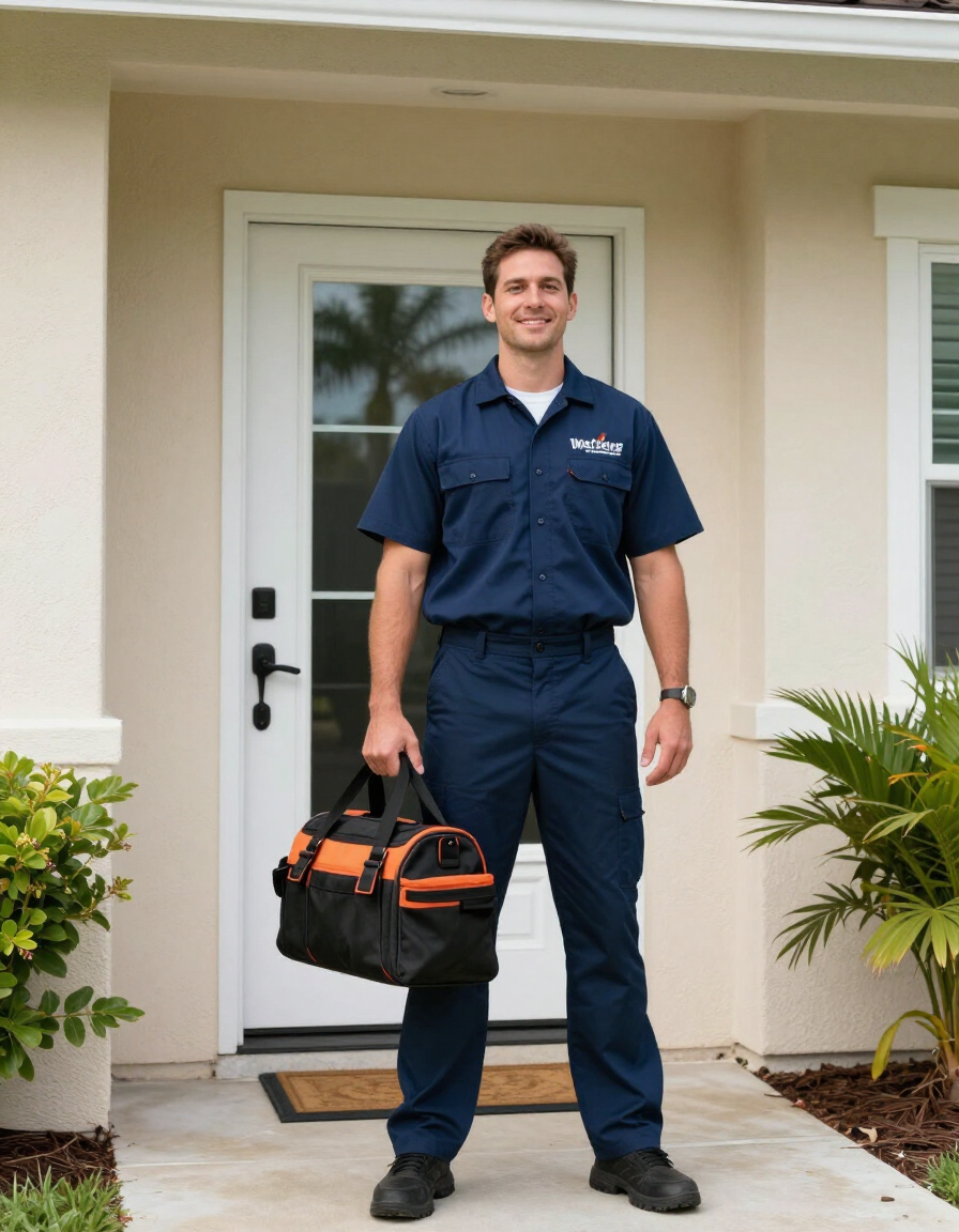 General Appliance Service technician arriving at a Palm Coast home
