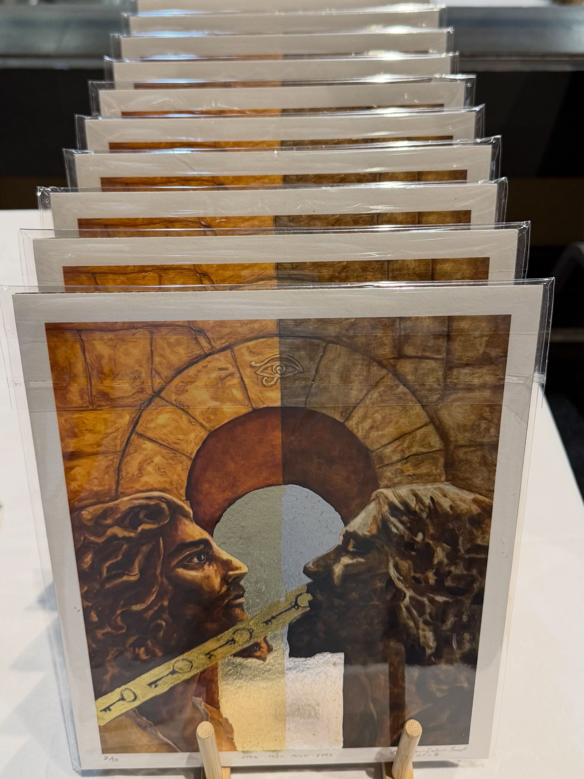 Open Thou Mine Eyes — Hand-Gilded Giclée Print