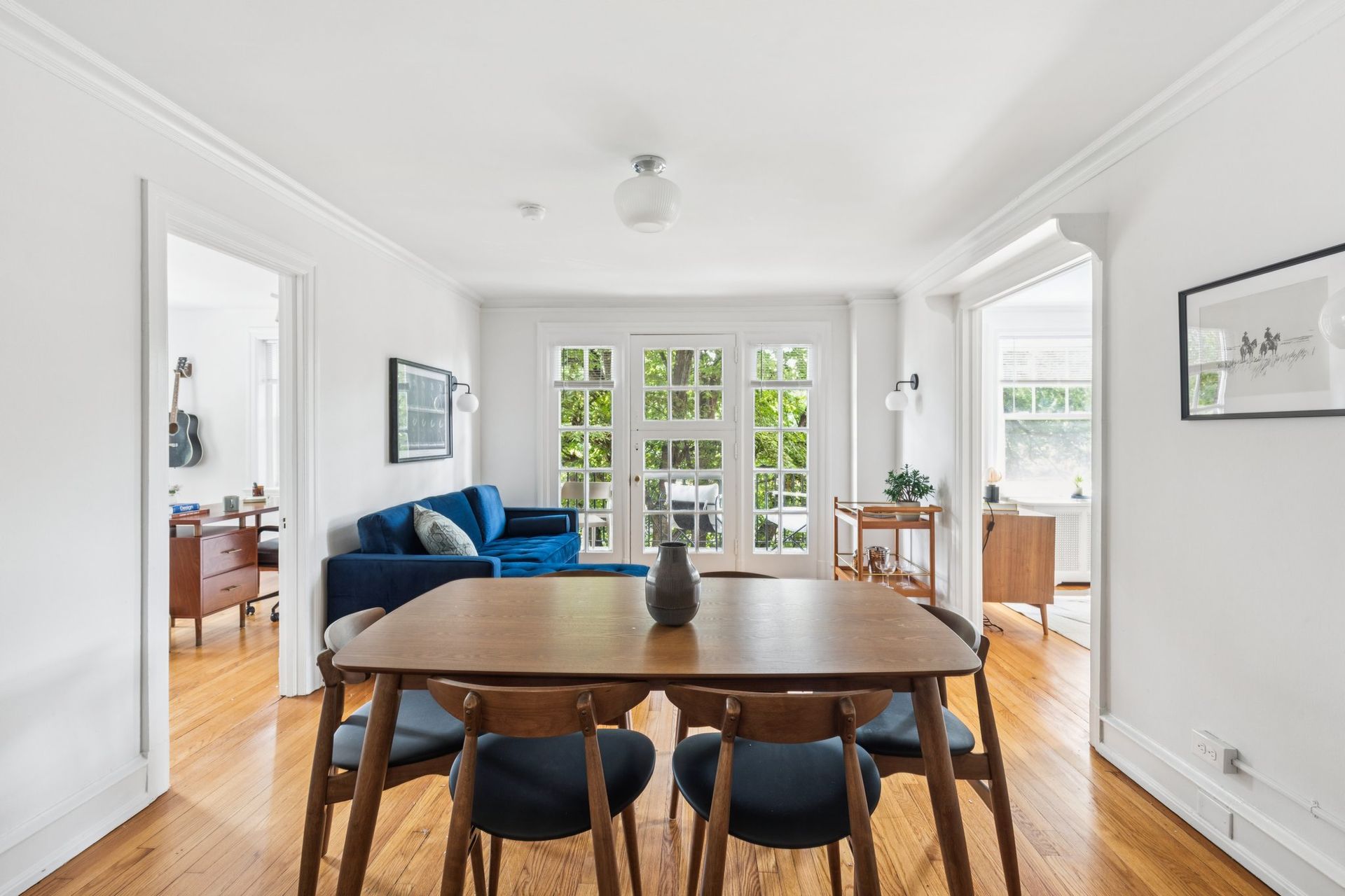 Dining room and living room at Greenwood Terrace