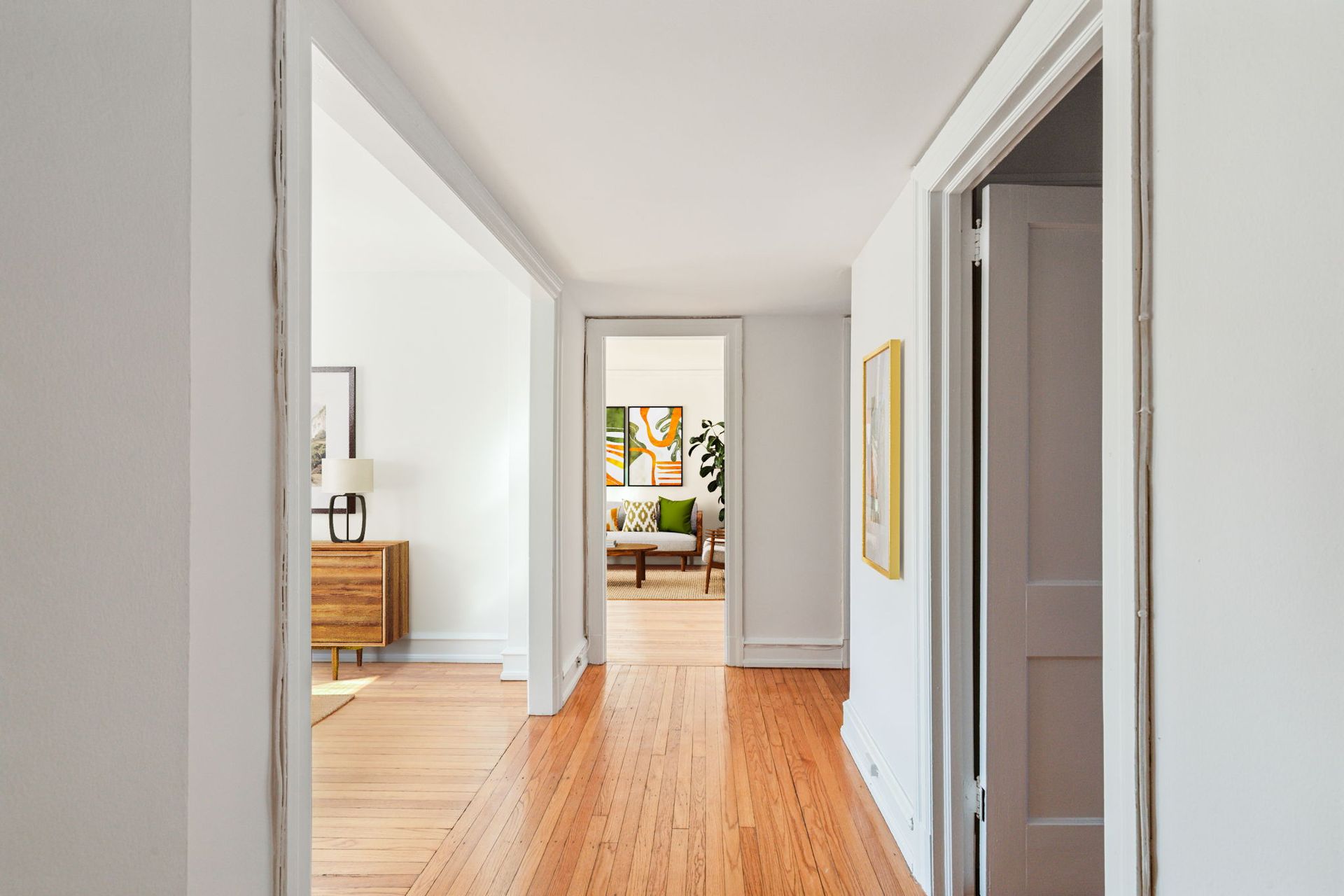 Hallway in one-bedroom