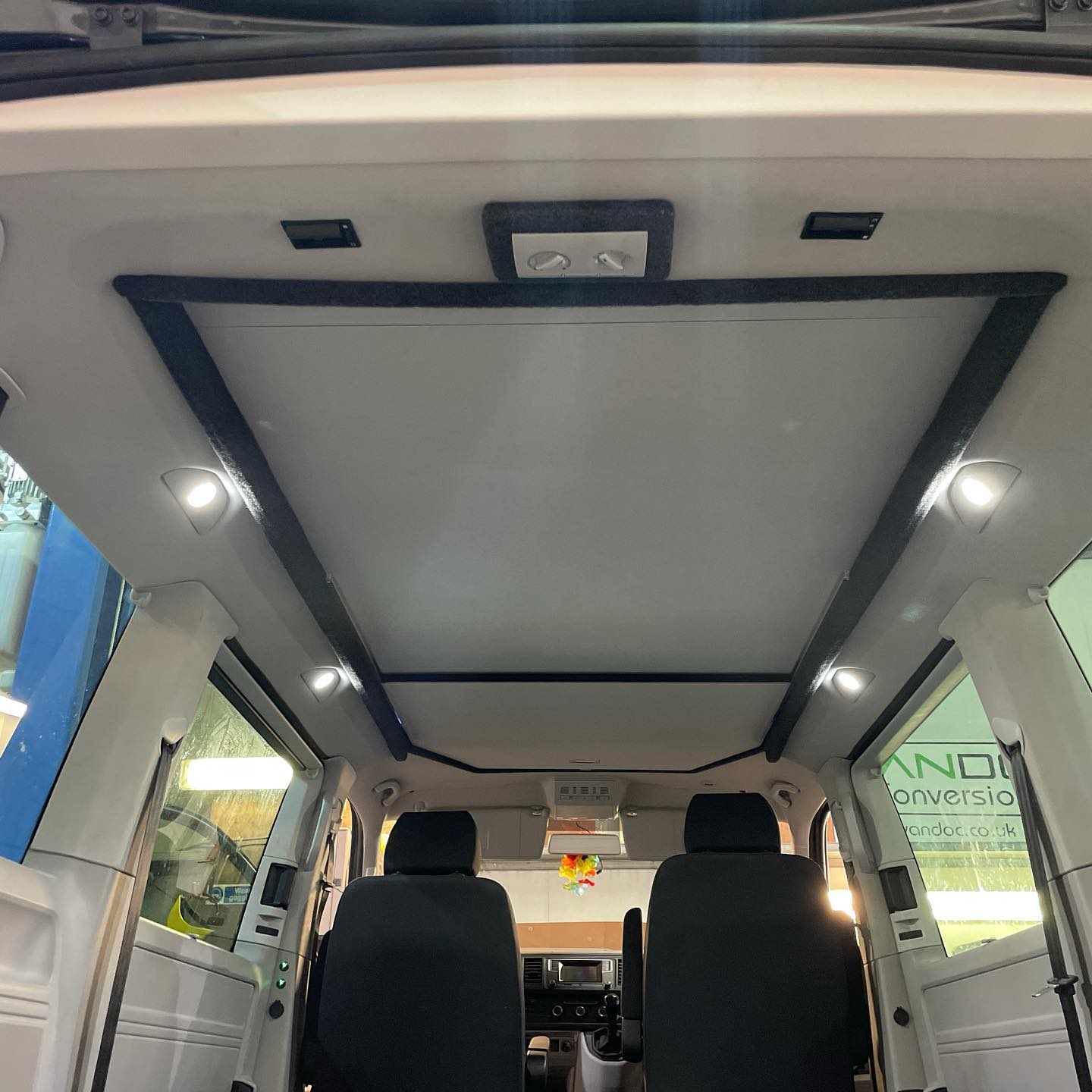 Caravelle trimming to a pop top roof