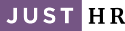 A red and white logo that says just legal