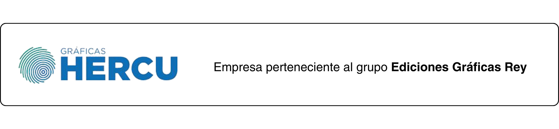 Se muestra un logotipo de hercu sobre un fondo blanco