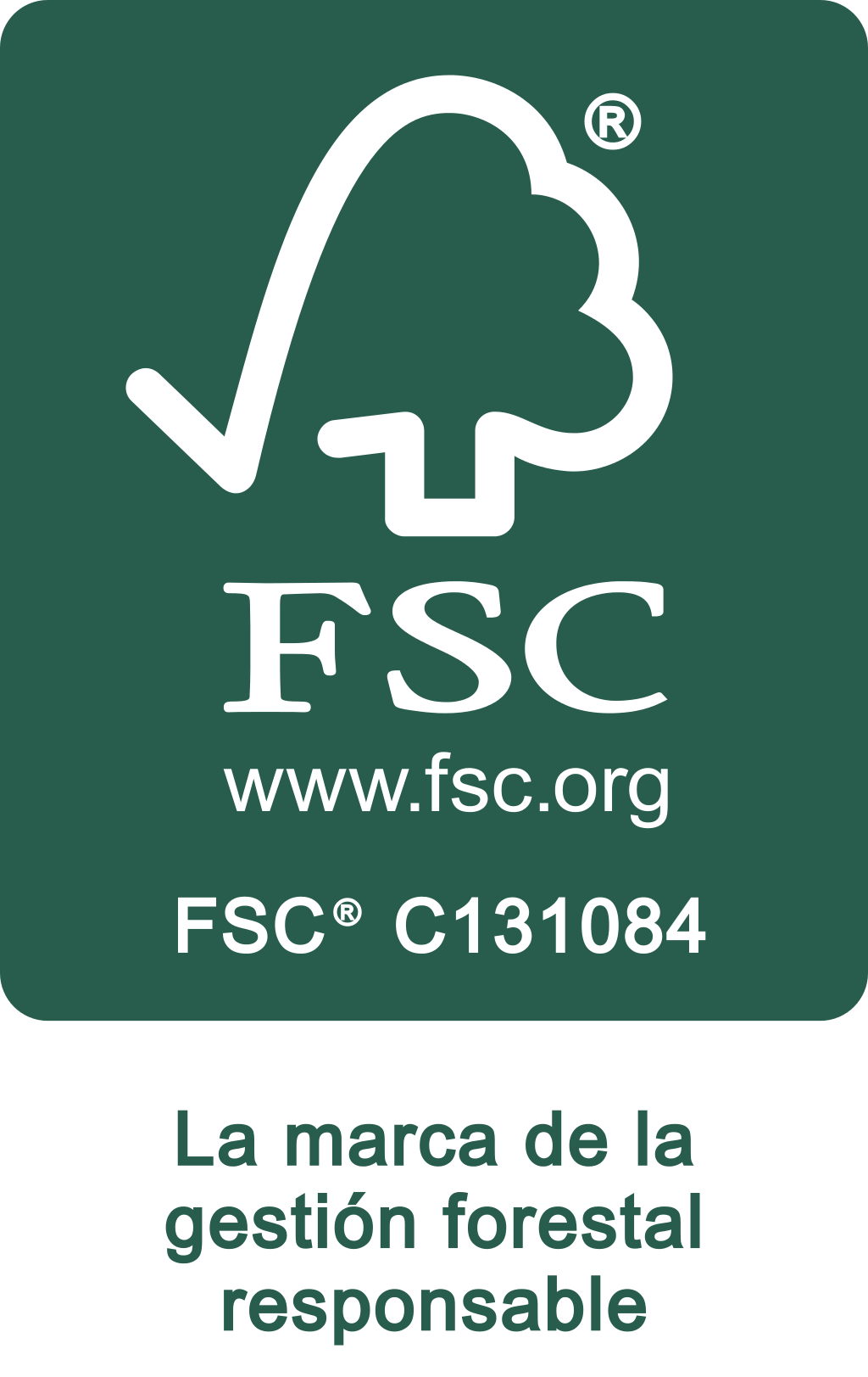 Un letrero verde que dice fsc