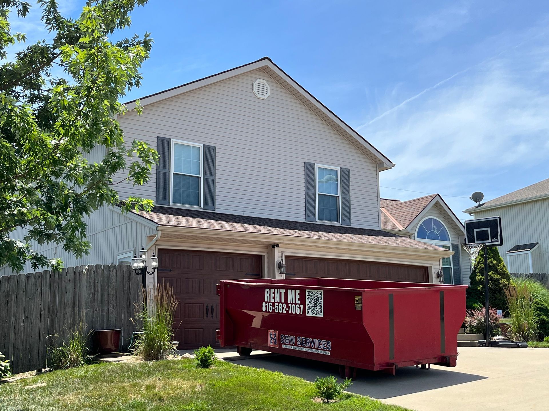 S & W Services Dumpster