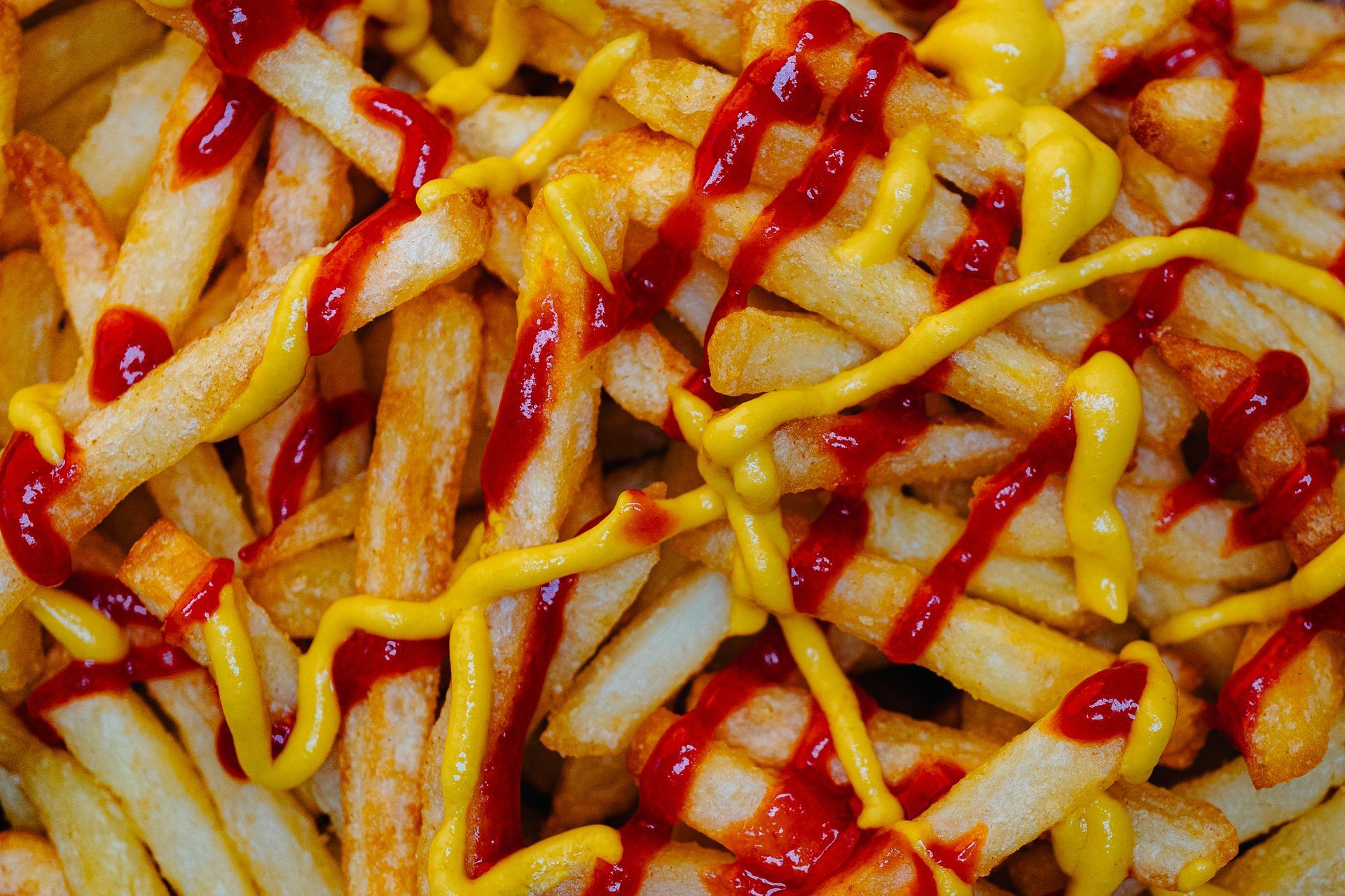 close up of fries with sauce on created for social media post and website 