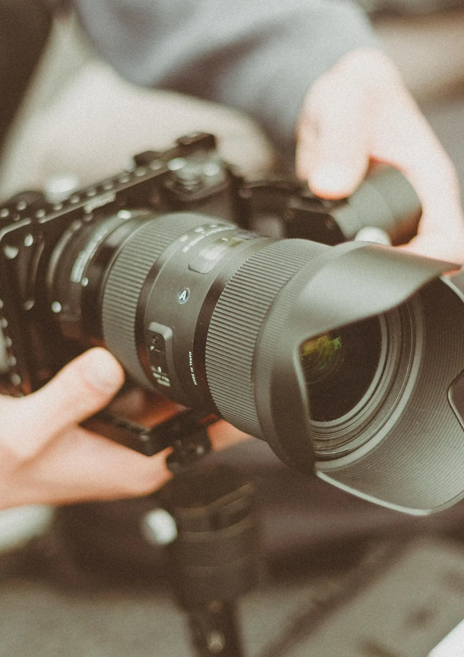 Sony camera being use for video
