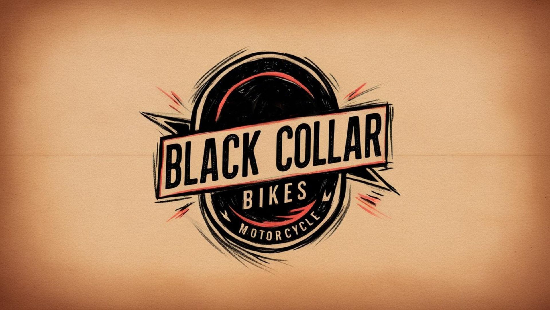 A logo for black collar bikes and motorcycles