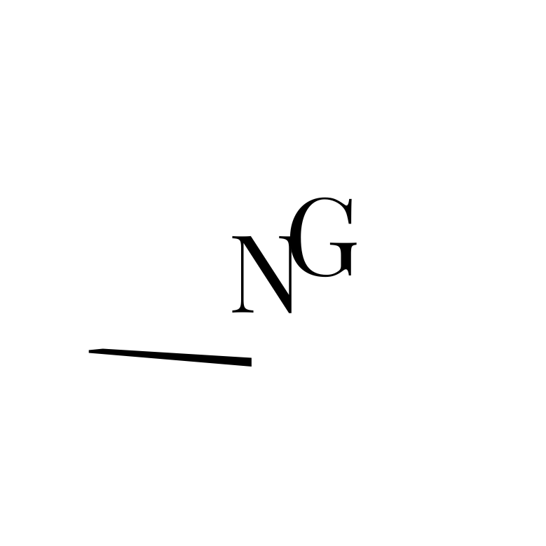 A black and white logo with the letter N and G on a white background.