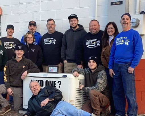 Schneider Sons Electric Corp with a generator — Electrical Repair in Toledo, Ohio