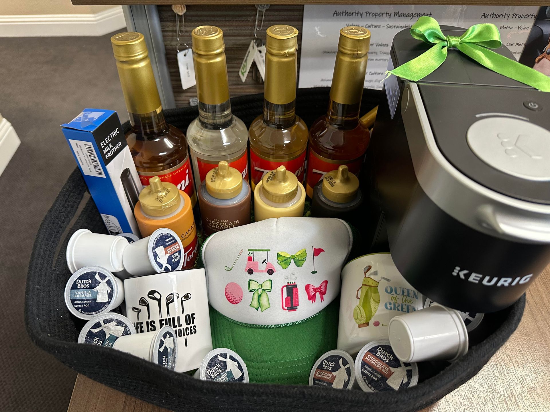 Authority Property Management Reaafeel basked donated to Haven Humane
