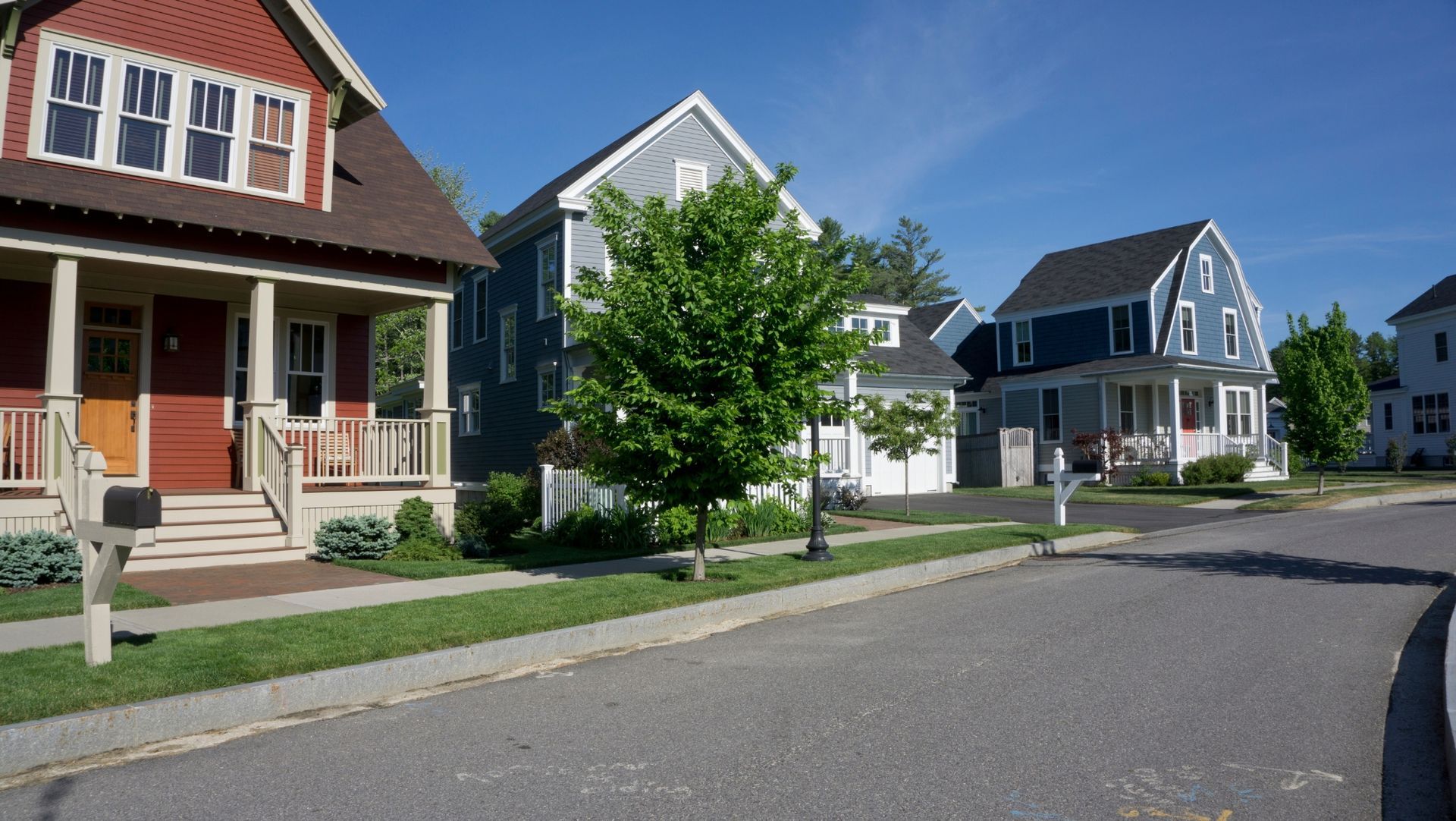 Row of modern residential rental investment properties in Redding CA for real estate portfolio review - Authority Property Management