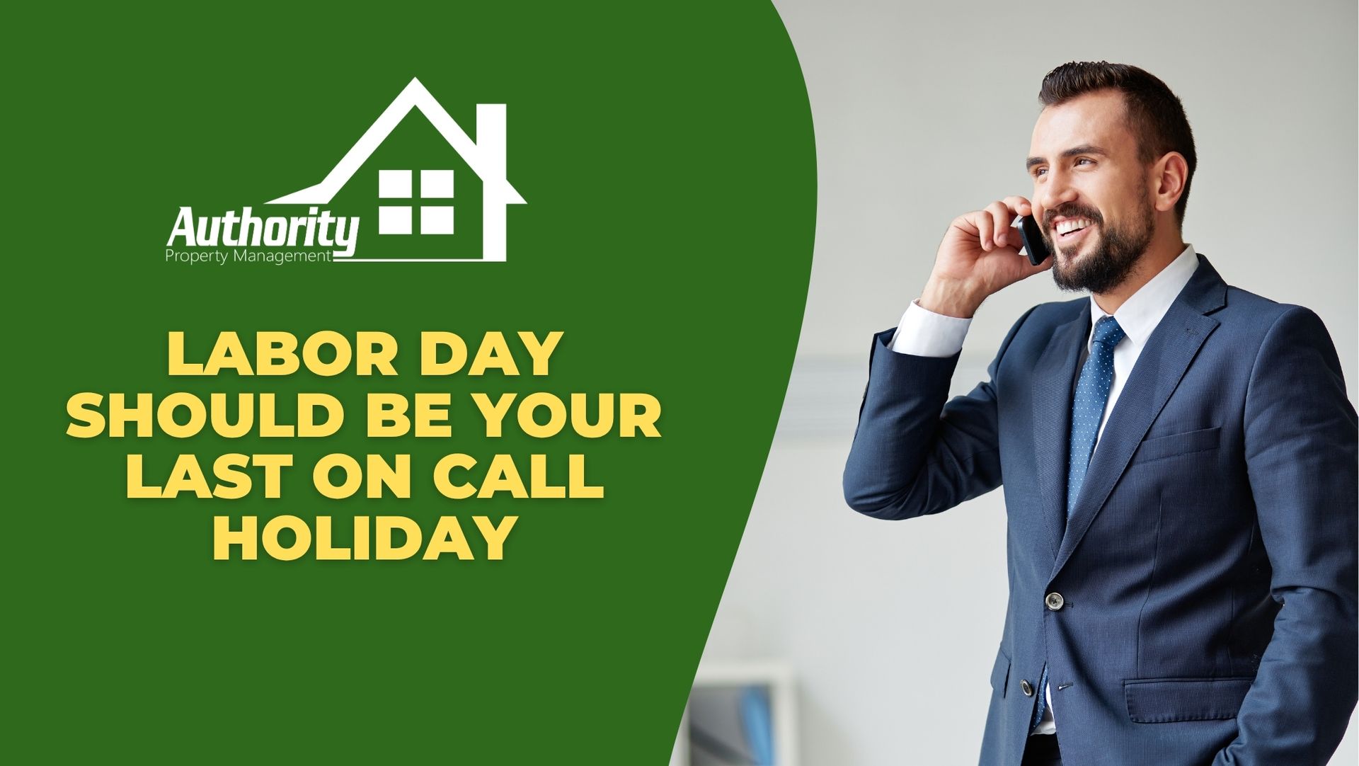 property owner smiling while calling