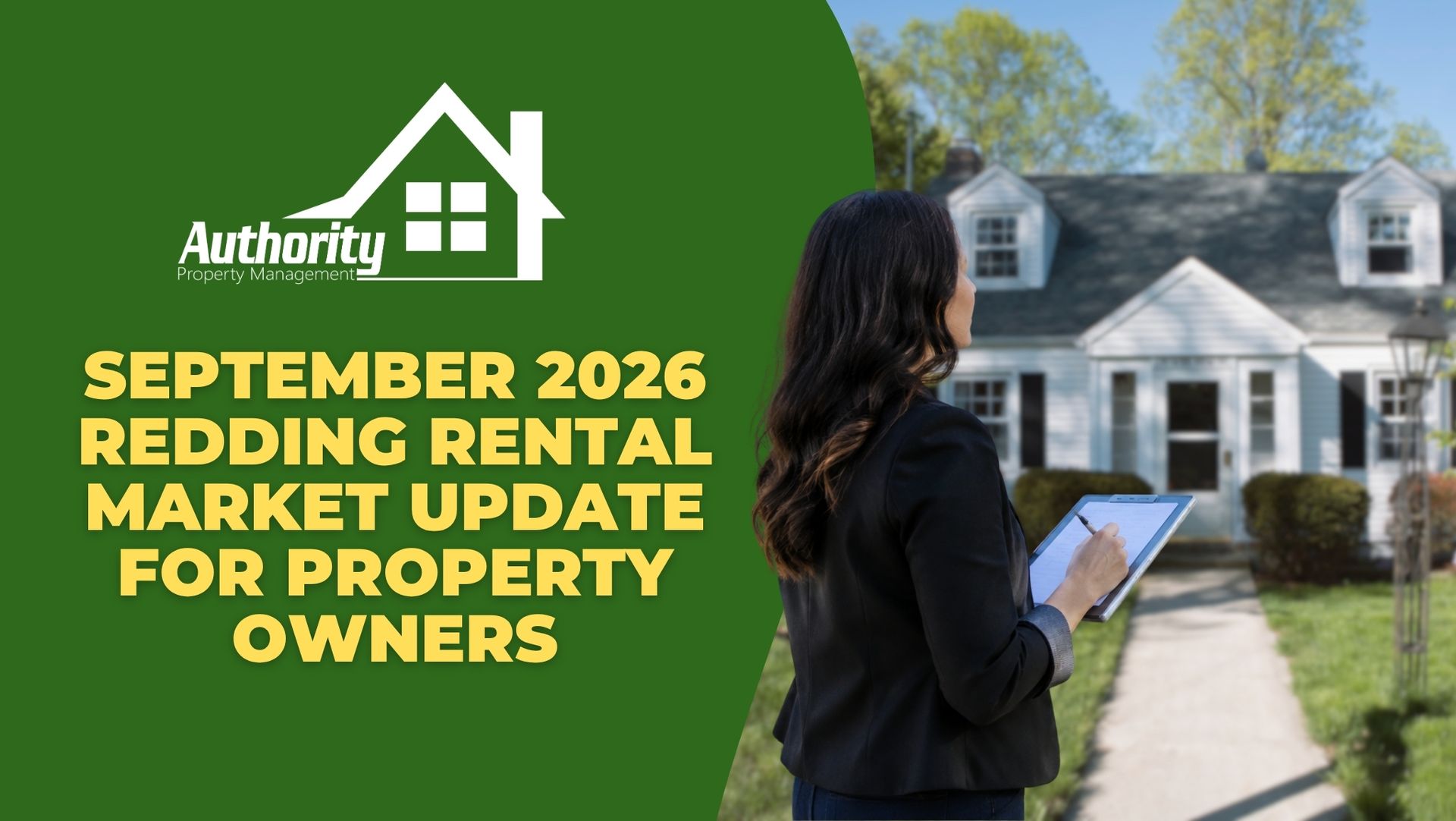 property manager reviewing rental market information outside the home
