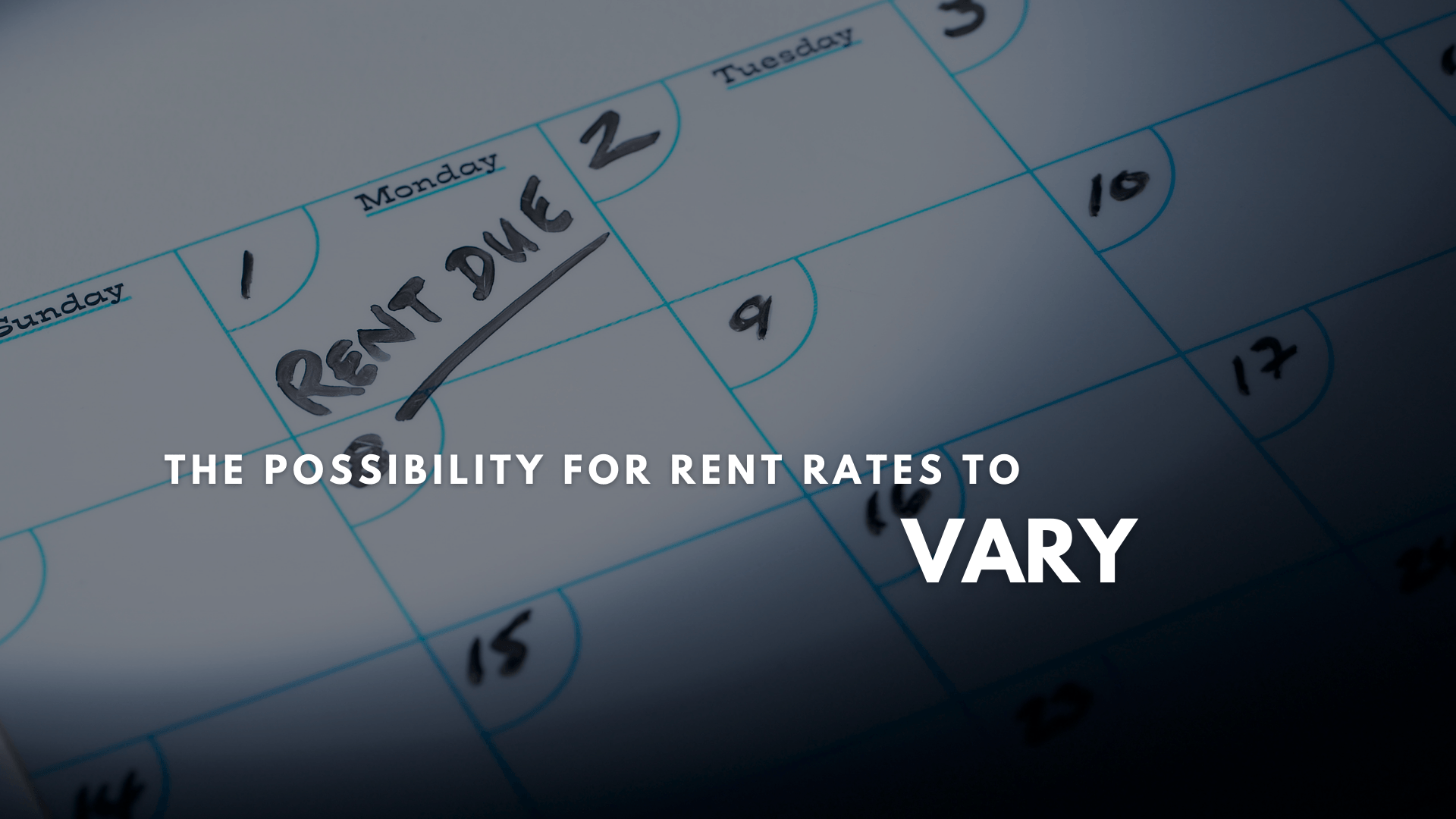 Chart showing rental rates and changes.