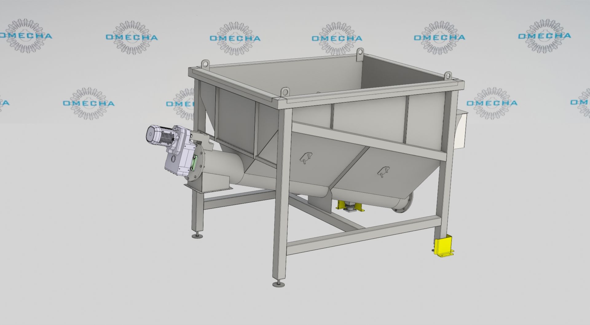 wood chip dust screw feeder omecha