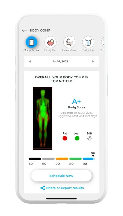 Dexafit mobile app