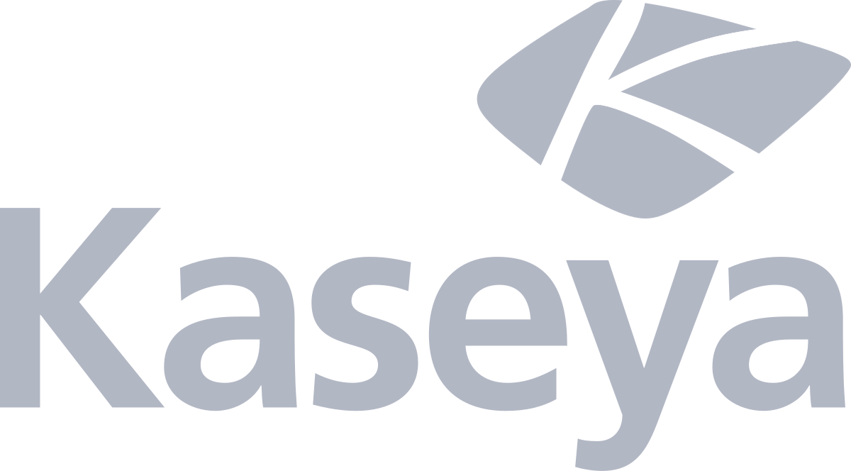 Kaseya logo: Gray text 