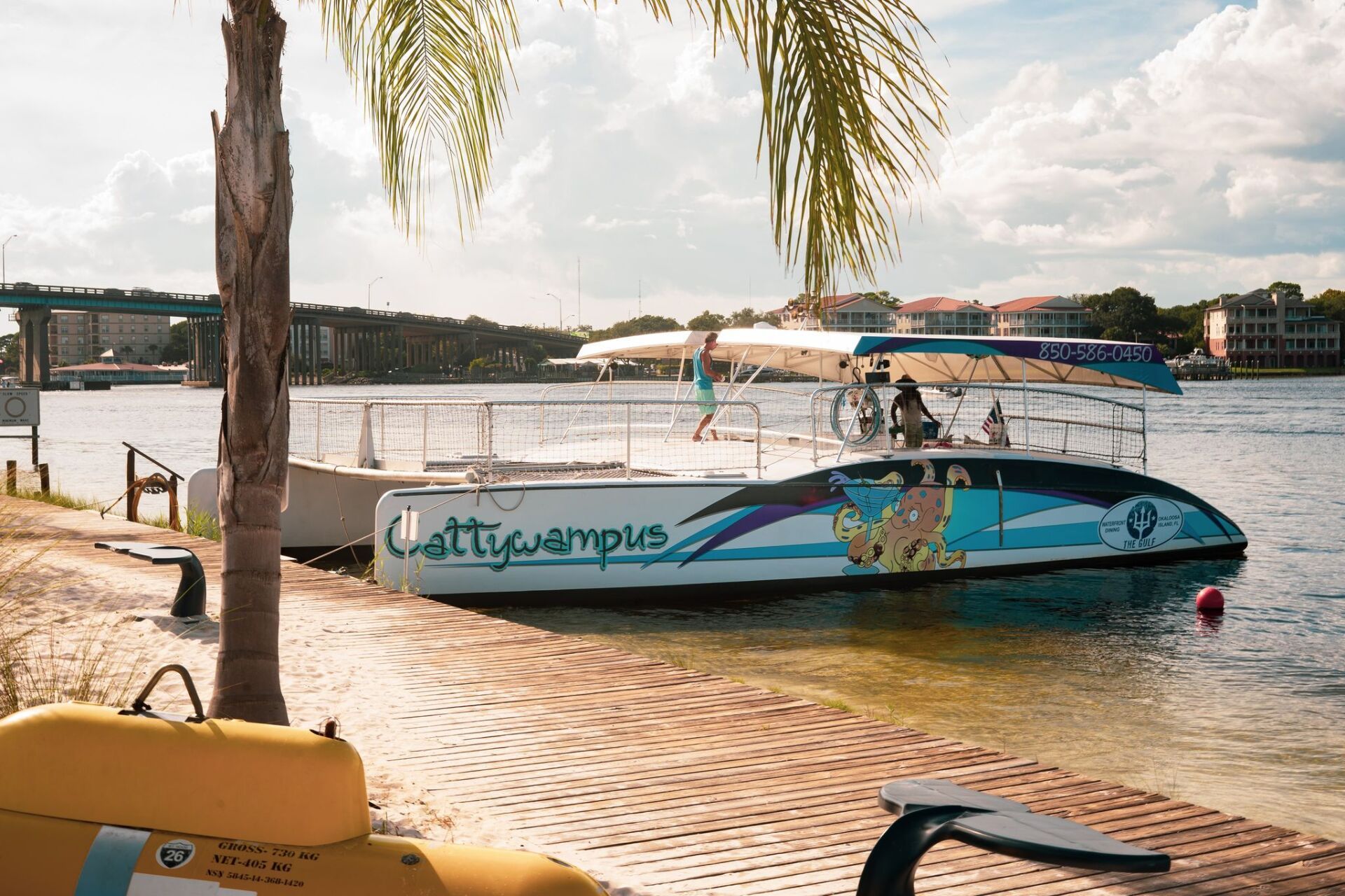 Cattywampus Docked with Captain