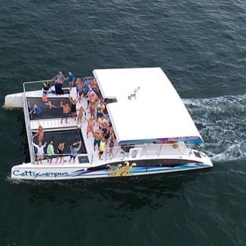 Birds eye view of Catamaran Destin
