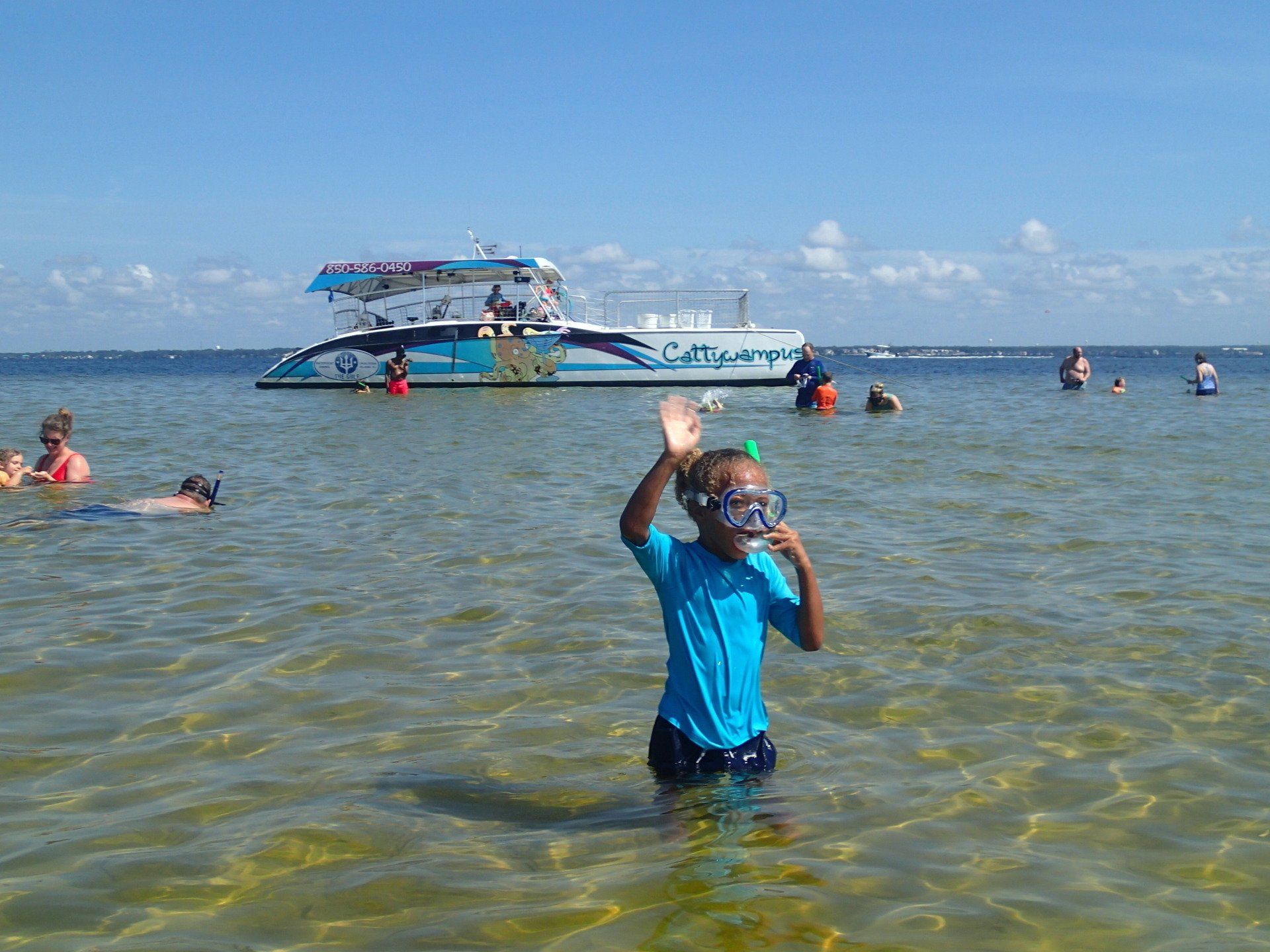 Kids Snorkeling on Boat Tour