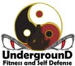 A logo for underground fitness and self defense