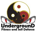A logo for underground fitness and self defense