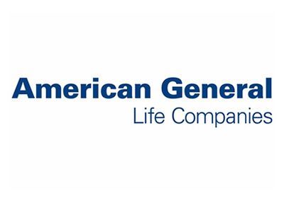 The american general life companies logo is blue and white on a white background.