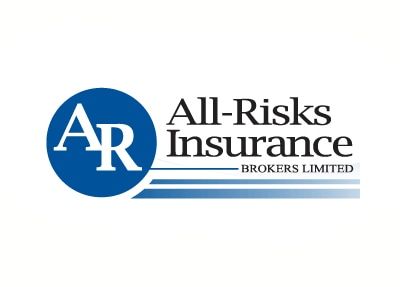 Logo of All-Risks Insurance: blue circle with 