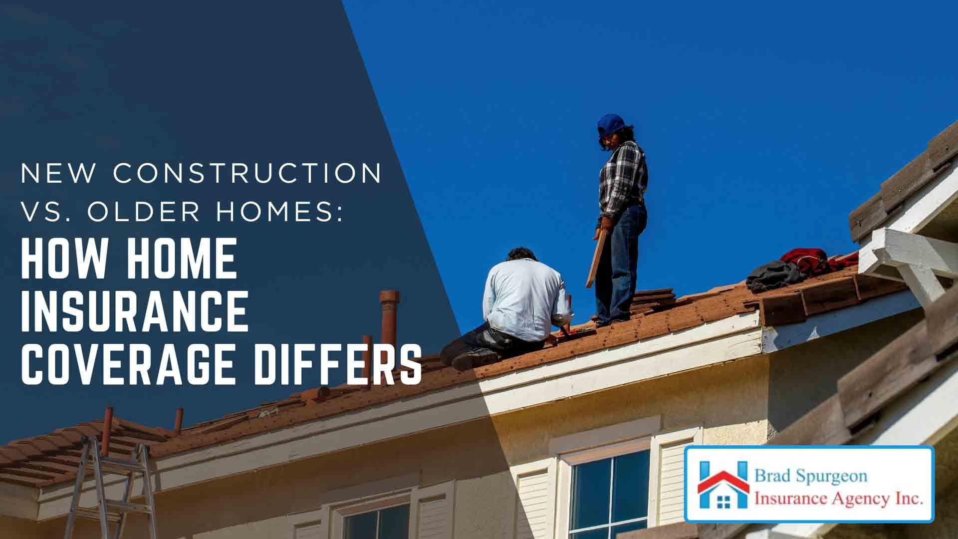 Two roofers work on a house roof under a clear blue sky, with the title
