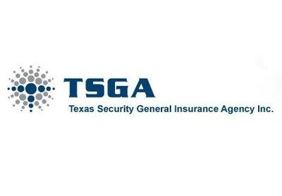Logo for Texas Security General Insurance Agency Inc. featuring the initials 