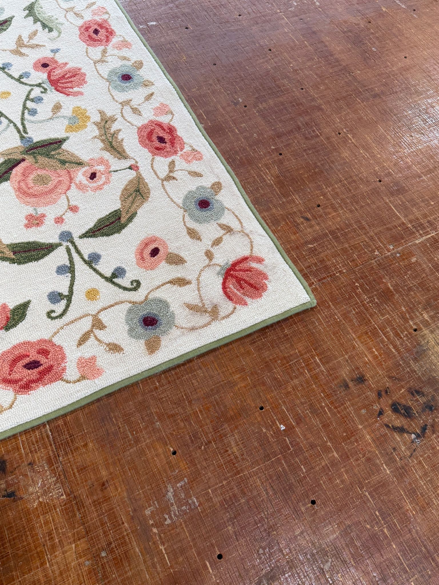Area Rug with new custom serged edge by Design Rug Works