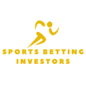 A logo for sports betting investors with a picture of a person running