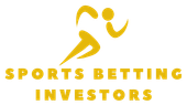 A logo for sports betting investors with a picture of a person running.