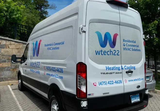 White van with