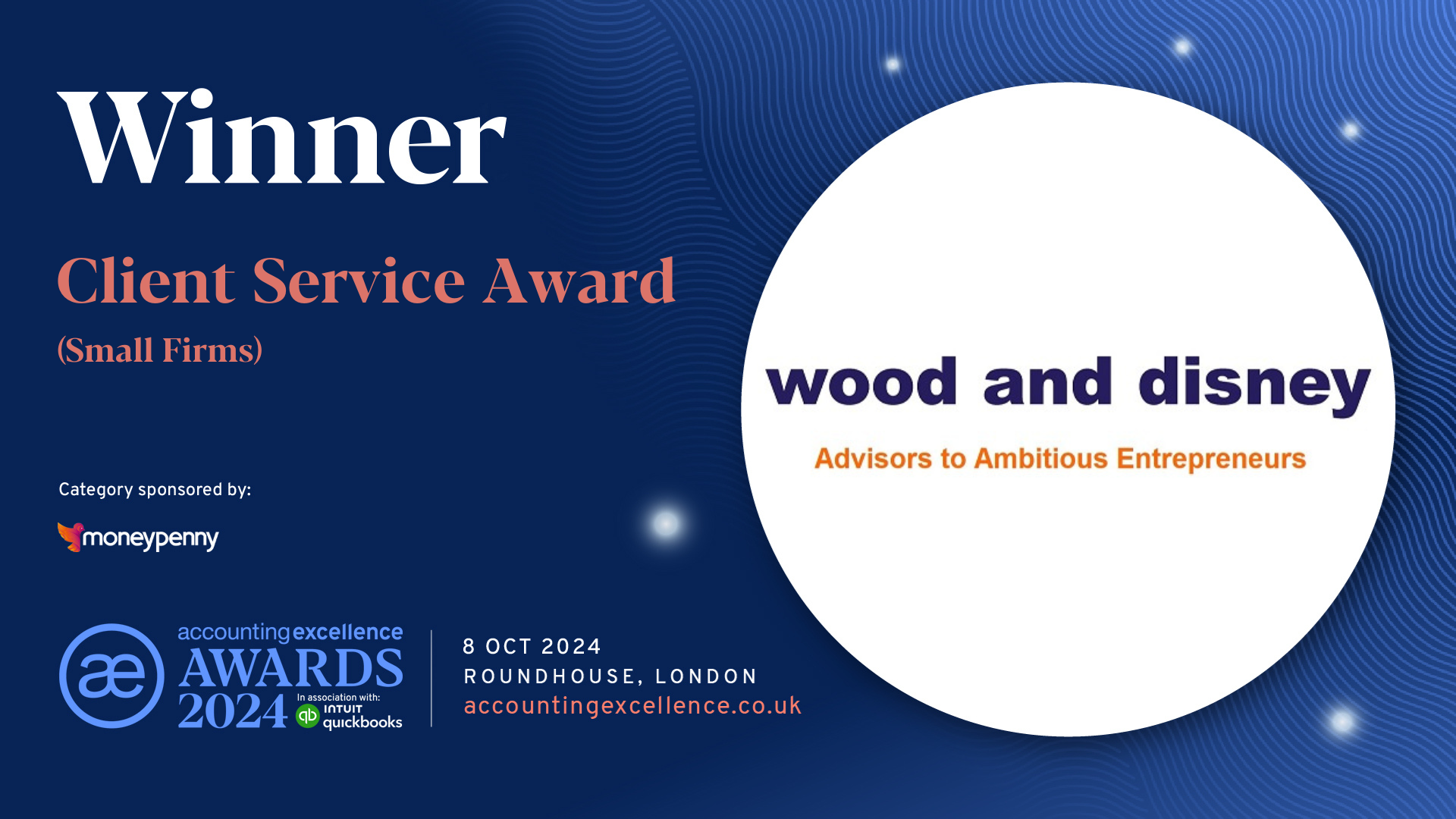 Winner of the Accountancy Excellence Awards 2024 - Client Service Award