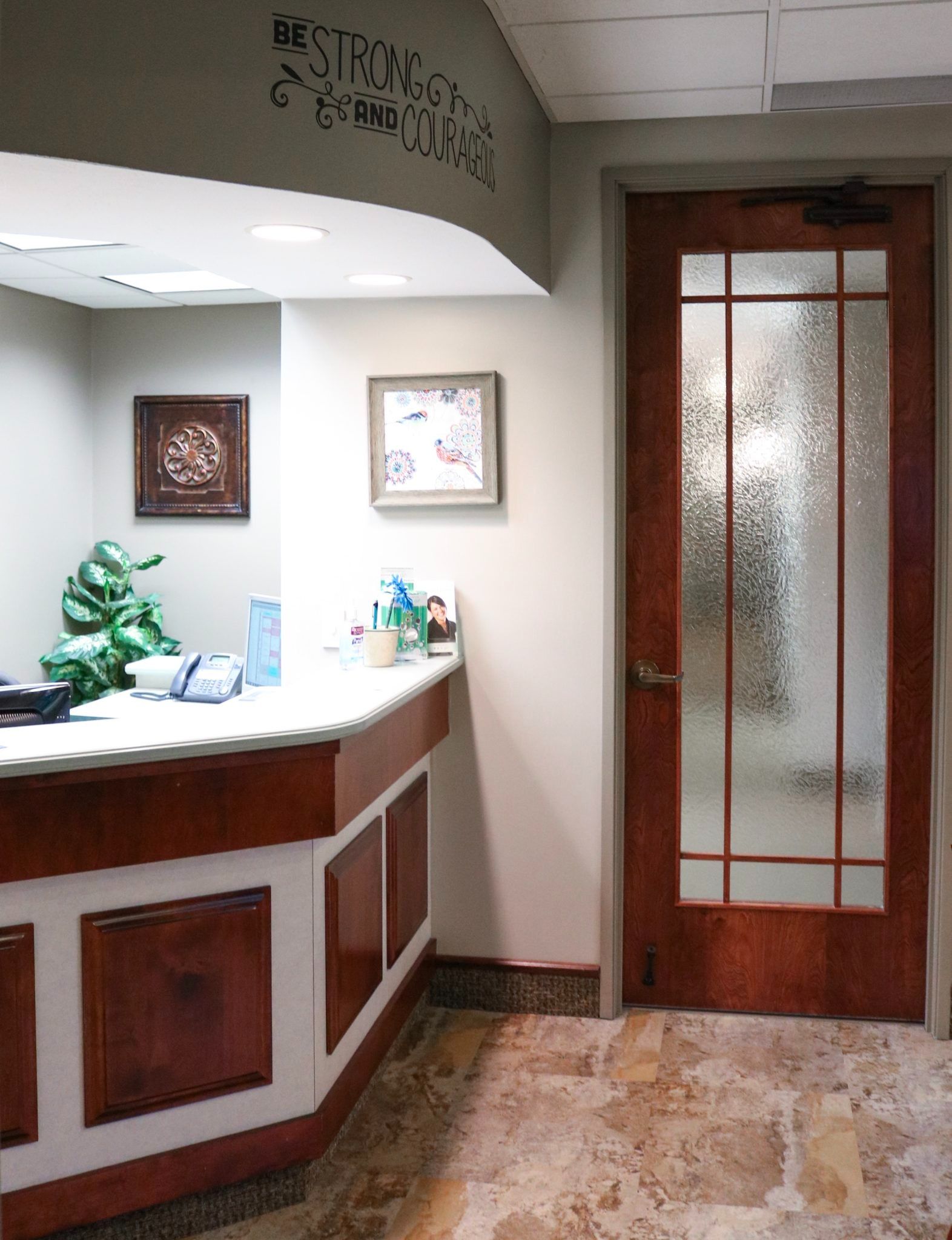 Creekview Dental Office - Reception area