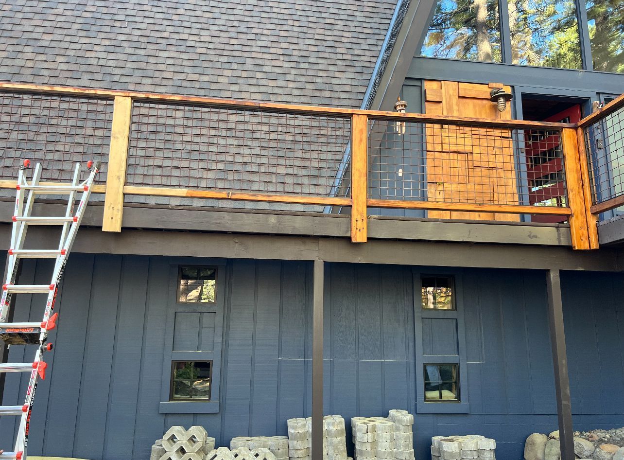 Balcony Railing and Ladder