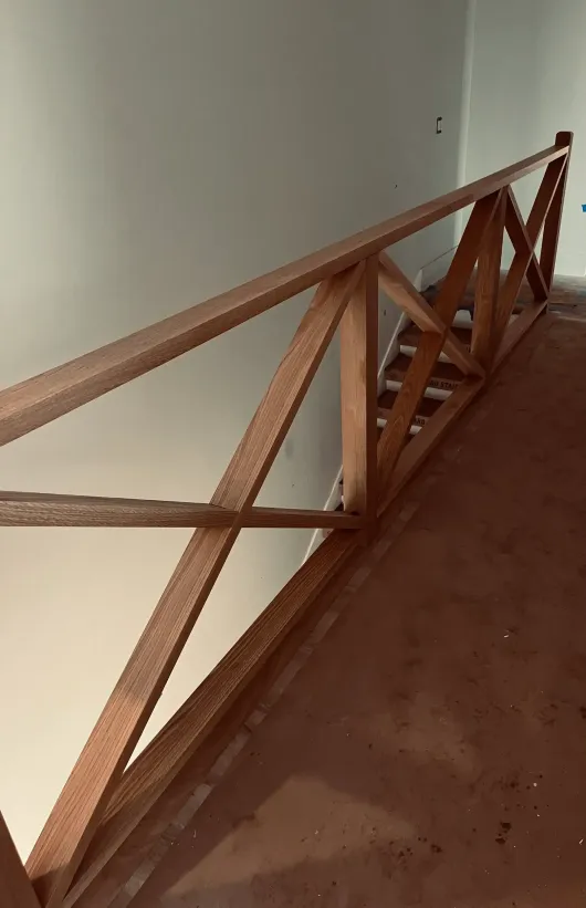 Custom Barn-Style Handrail with Trim Work