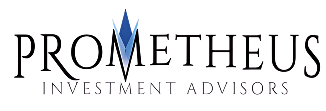 Prometheus Investment Advisors logo: Blue diamond graphic above "PROMETHEUS" and "INVESTMENT ADVISORS" text.