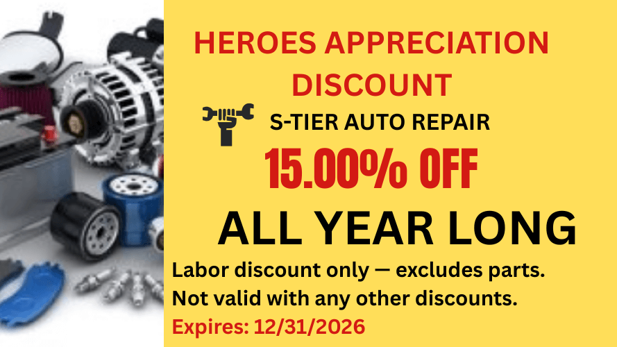 military and first responders auto repair special