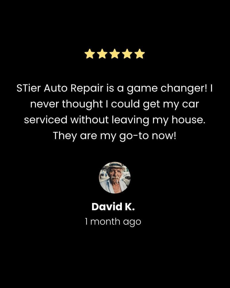 Stier auto repair is a game changer ! i never thought i could get my car serviced without leaving my house.