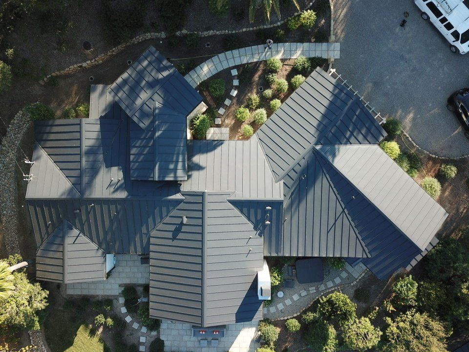 Aerial Shot of Roof — Santa Barbara, CA — All About Metal Inc.