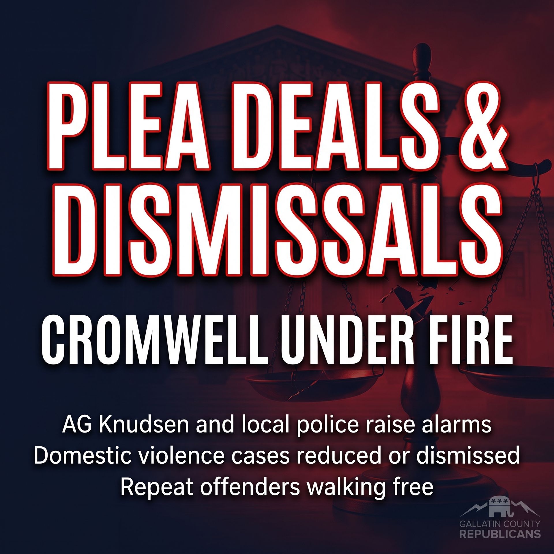Cromwell faces criticism over plea deals and rising case dismissals