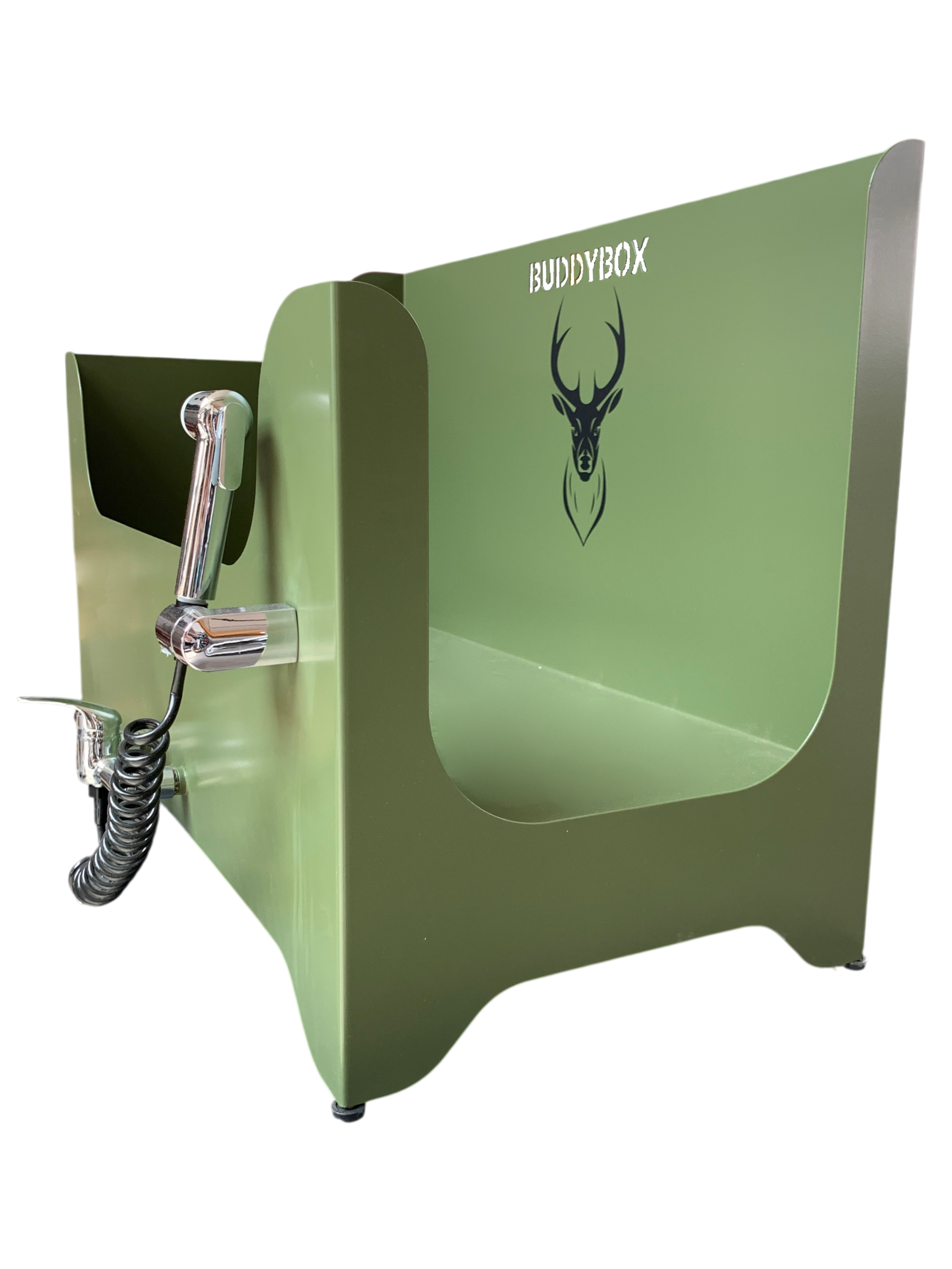 Hundedusche Buddybox von Washbox Solutions aus eigener Fertigung in Bayern.