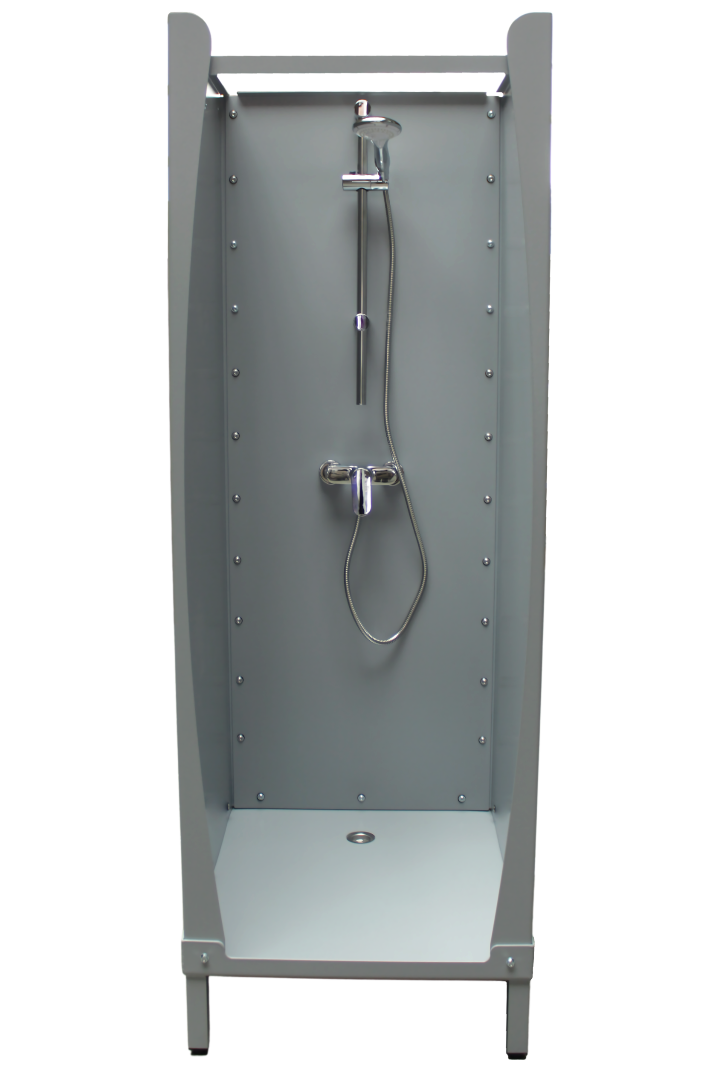 Mobile und eckige Dusche Corner extra schmal für alte Häuser und schmale Türen.